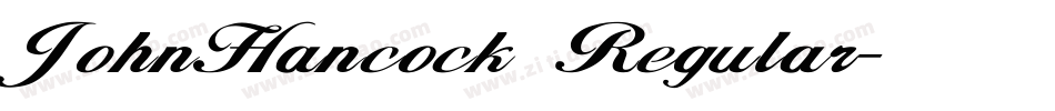 JohnHancock Regular字体转换